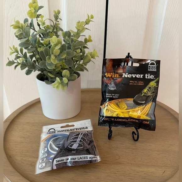 LOCK LACES ~ Elastic shoelaces quick release for tennis hiking running shoes - Picture 4 of 7